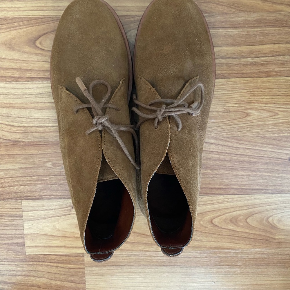 Mia Heritage Tan Chukka Boots Suede Ankle-High